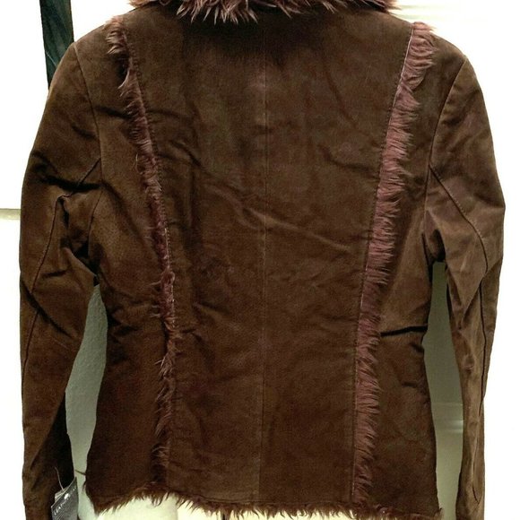 Beyond California Fitted  Brown Leather Jacket - Picture 2 of 3